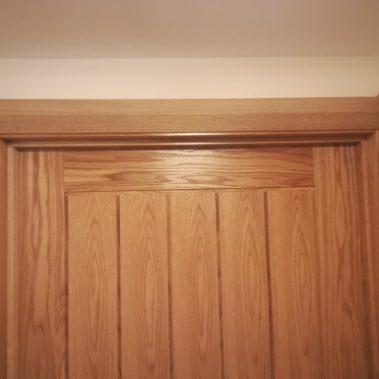 Oak architrave