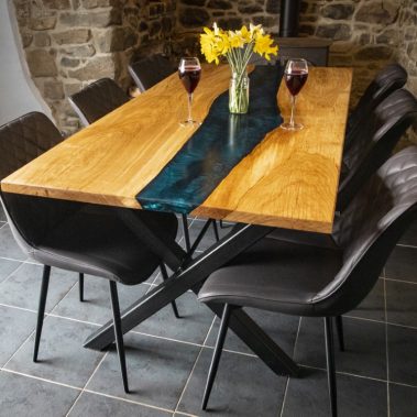 Oak Resin river table