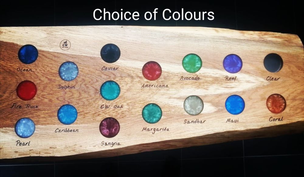 Choice resin colours