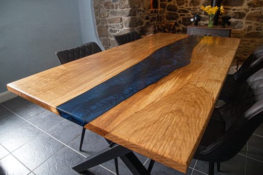 Oak Resin Table