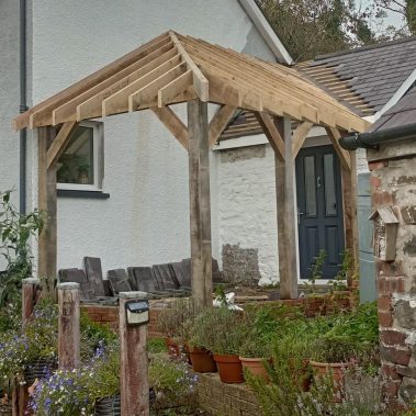 Oak Porch Rafters