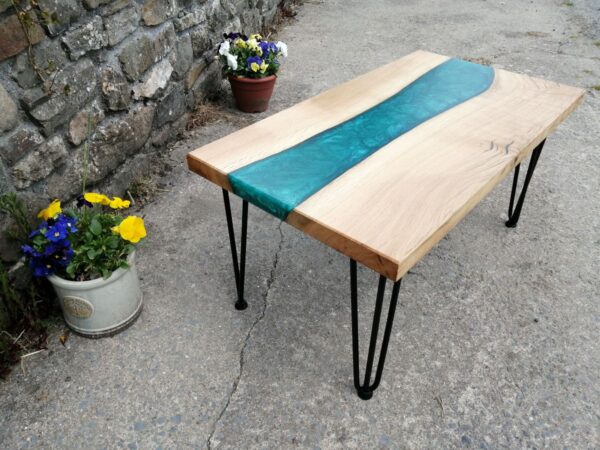 Oak Resin River Coffee Table