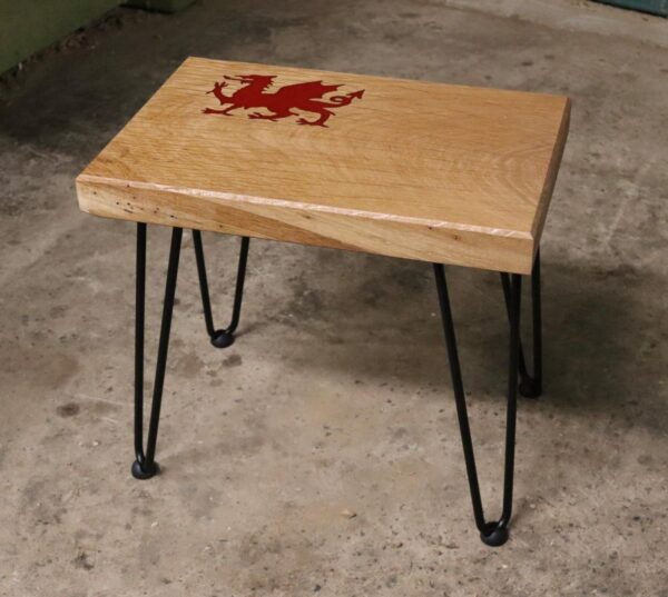 Side Table With A Design