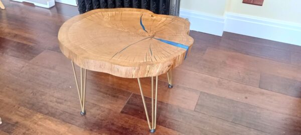 Oak end Grain round coffee table - Image 2