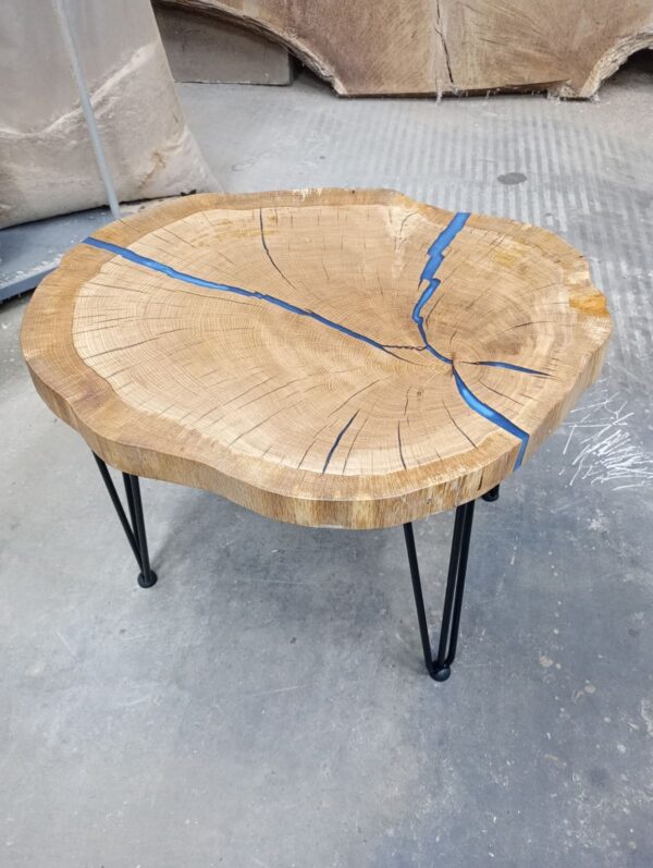 Oak end Grain round coffee table - Image 5