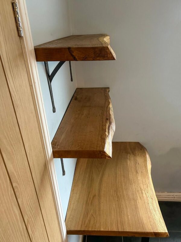 Live Edge Oak Shelves - Image 3